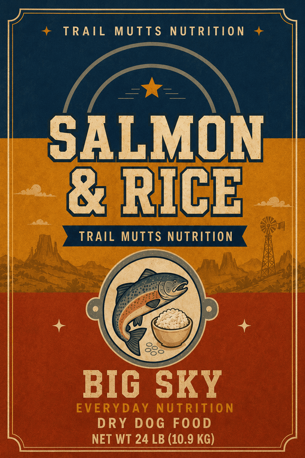 Salmon & Rice Recipe supplied packaging concept