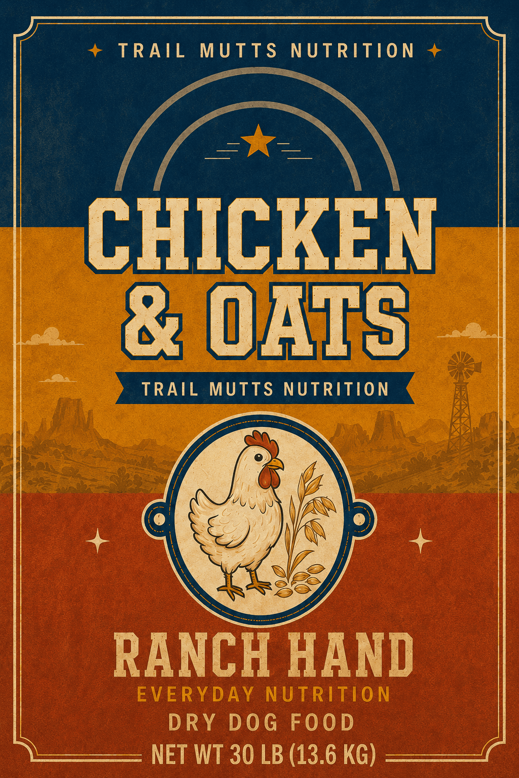 Chicken & Oats Recipe supplied packaging concept