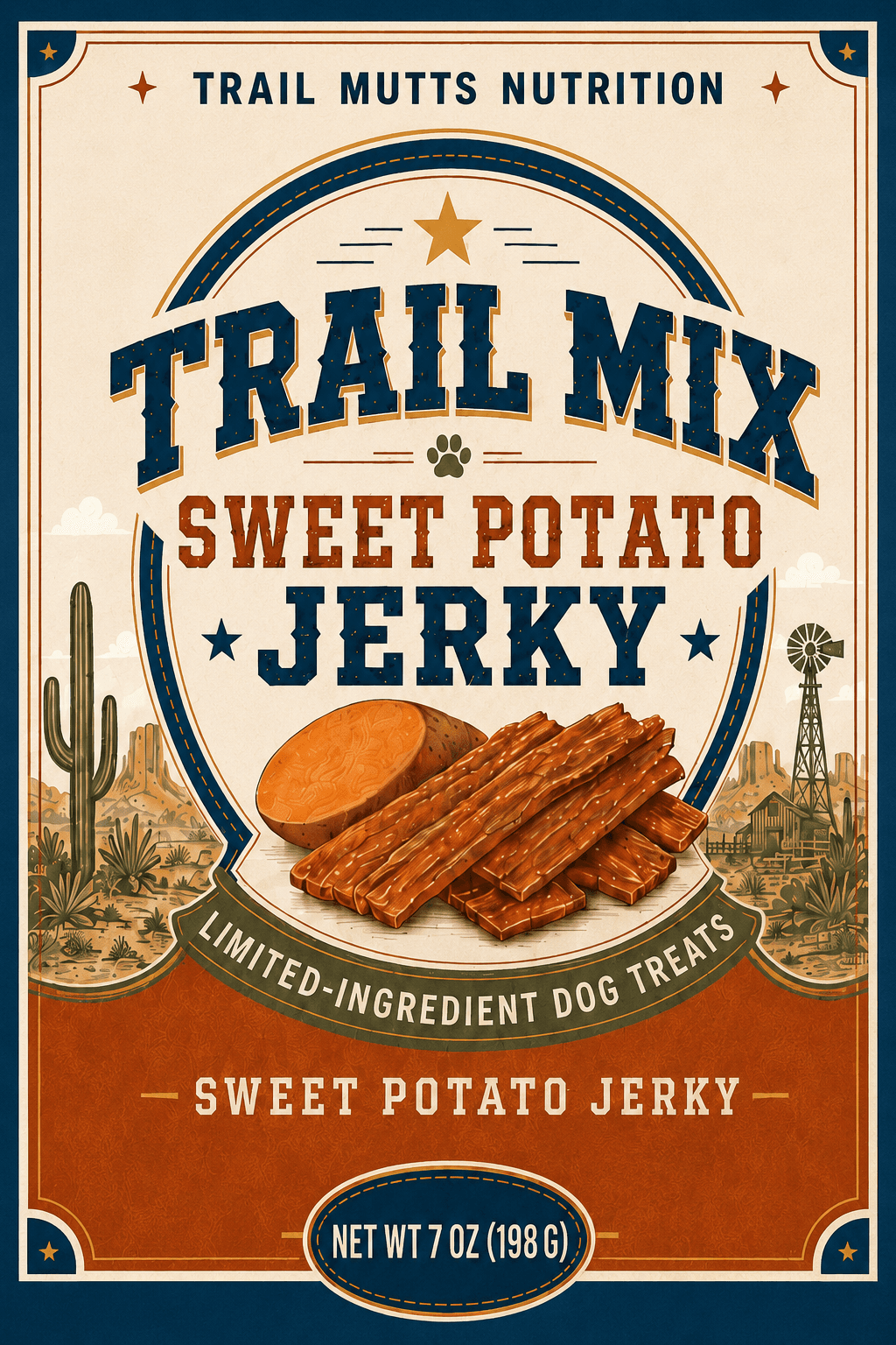 Sweet Potato Jerky supplied packaging concept