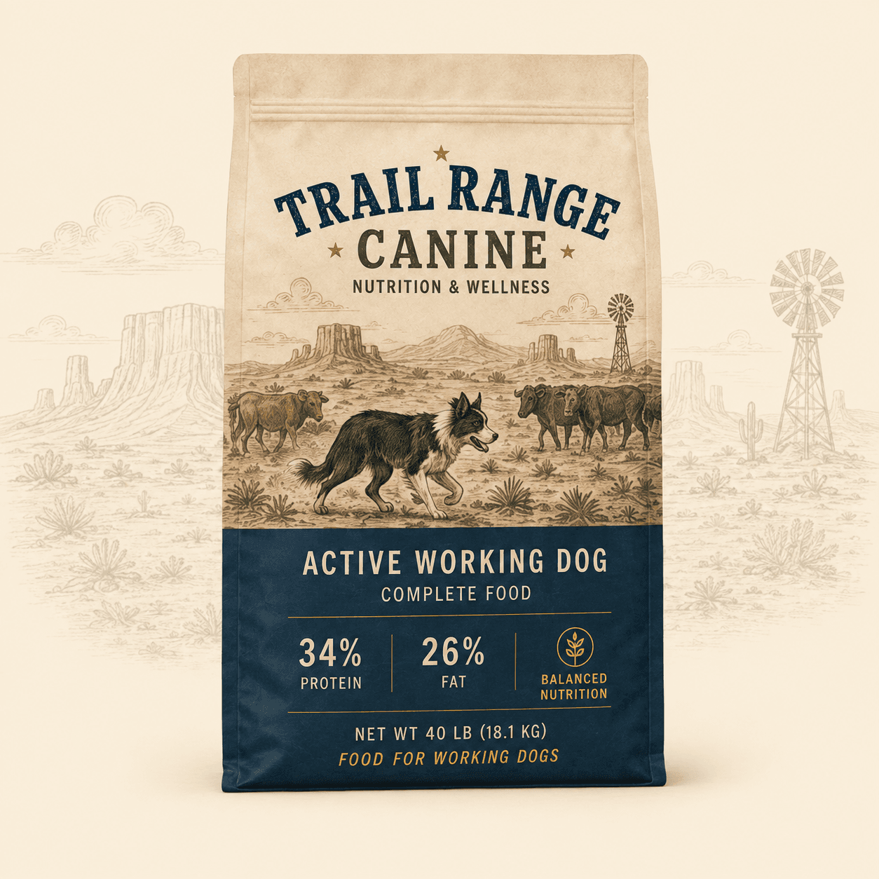 Active Working Dog supplied packaging concept