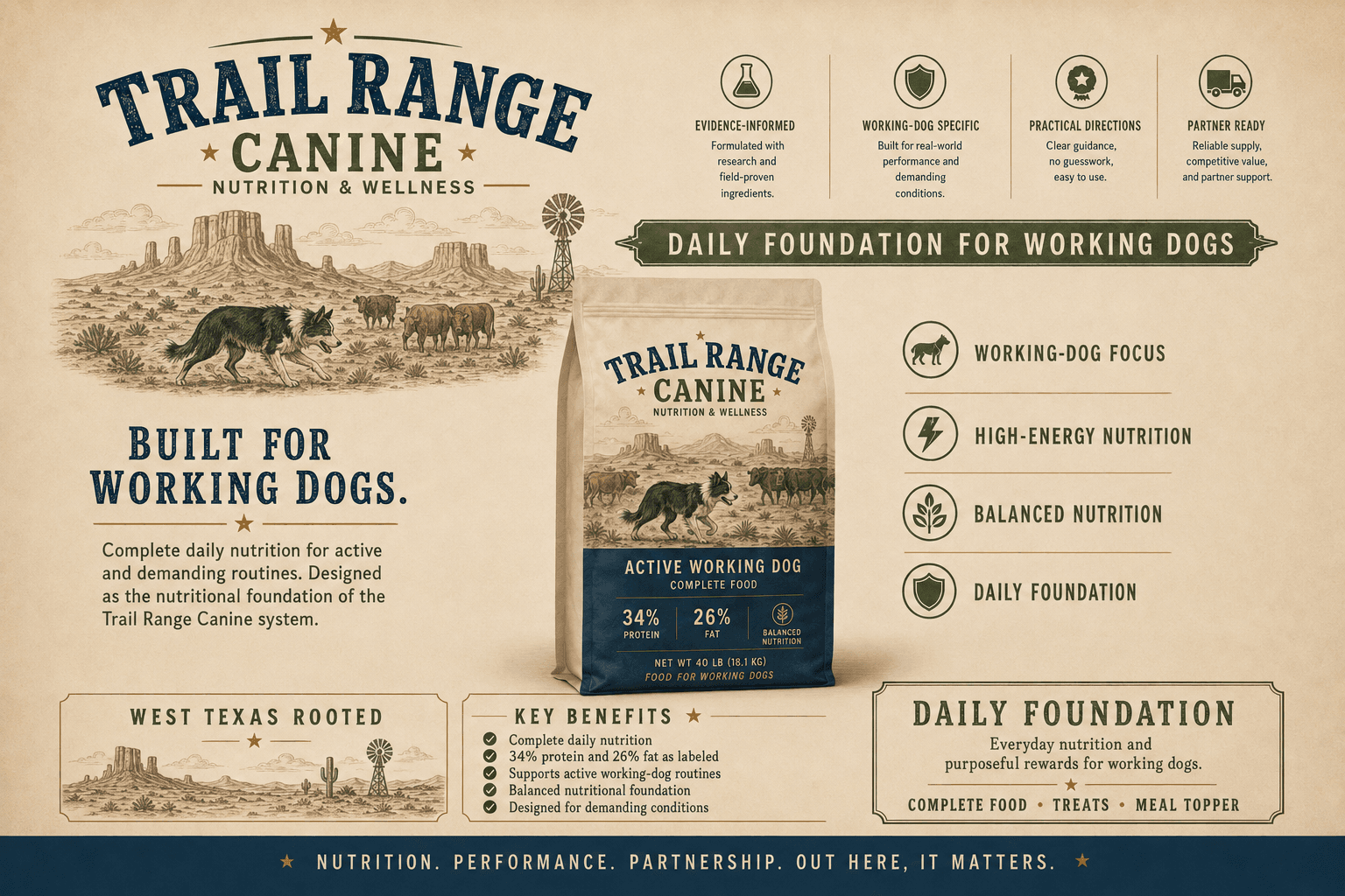Active Working Dog supplied packaging concept